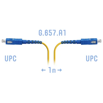 Патчкорд оптический SC/UPC SM G.657.A1 1 метр, 2мм